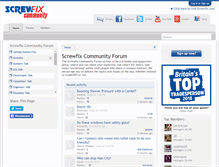 Tablet Screenshot of community.screwfix.com